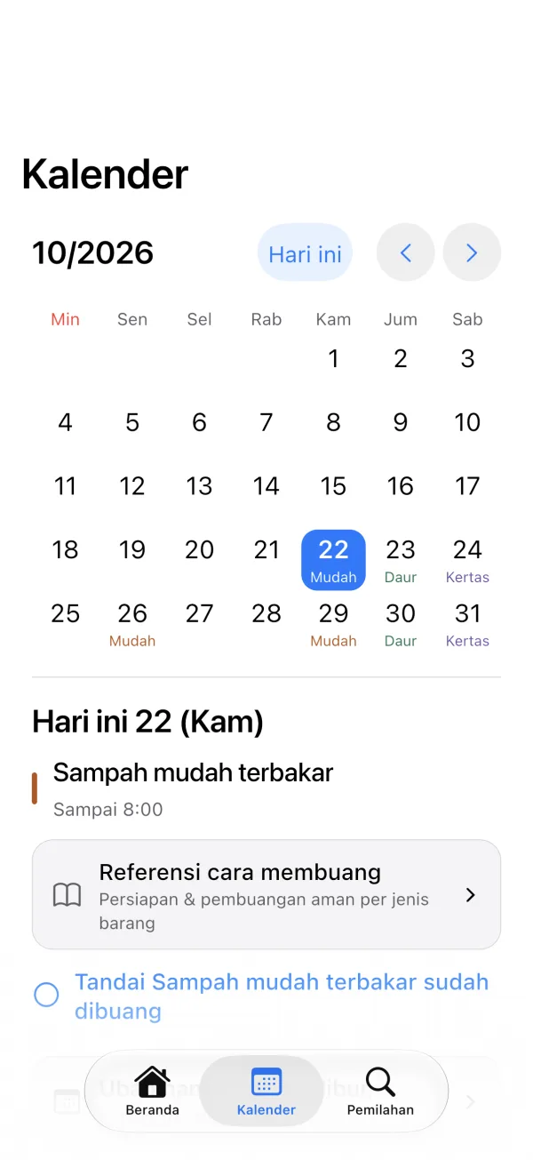 Kalender — iPhone